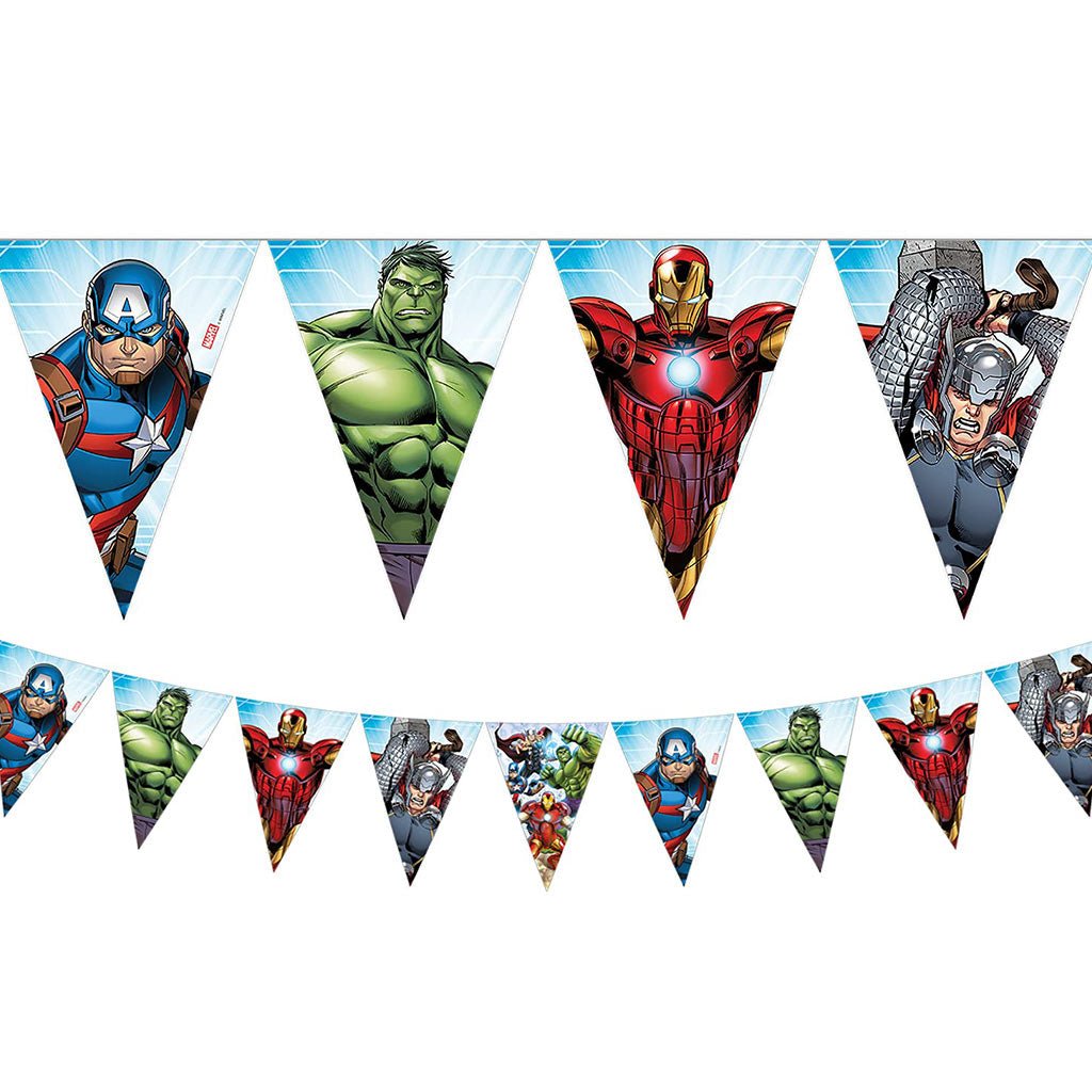 Avengers Blue Flag Banner - Celebrations