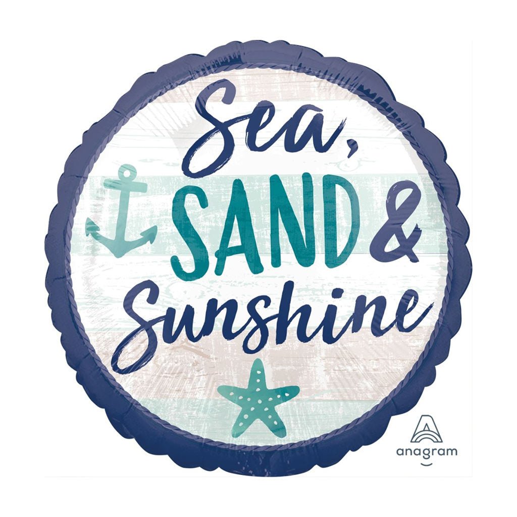 Sea, Sand & Sunshine Foil Balloon - Celebrations