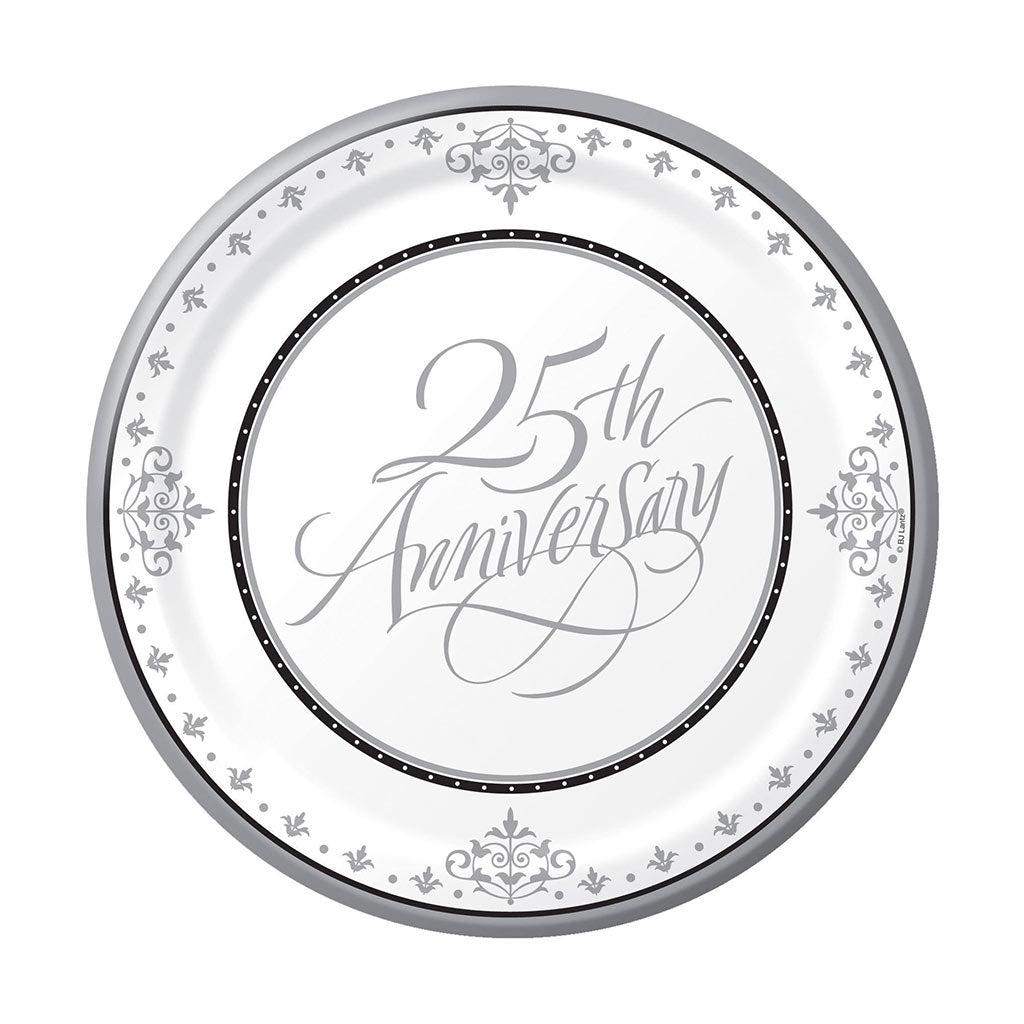 Silver Anniversary Plates - Celebrations