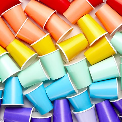 Solid Colour Cups - Celebrations
