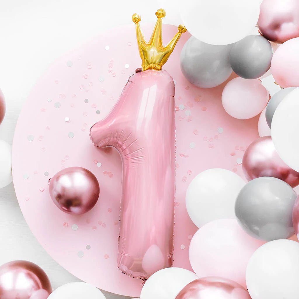 1st Birthday Crown Supershape Foil Balloon - Celebrations