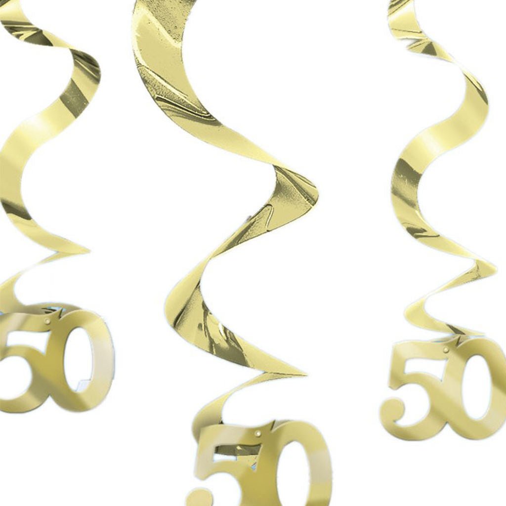 50th Anniversary Hanging Swirls - Celebrations