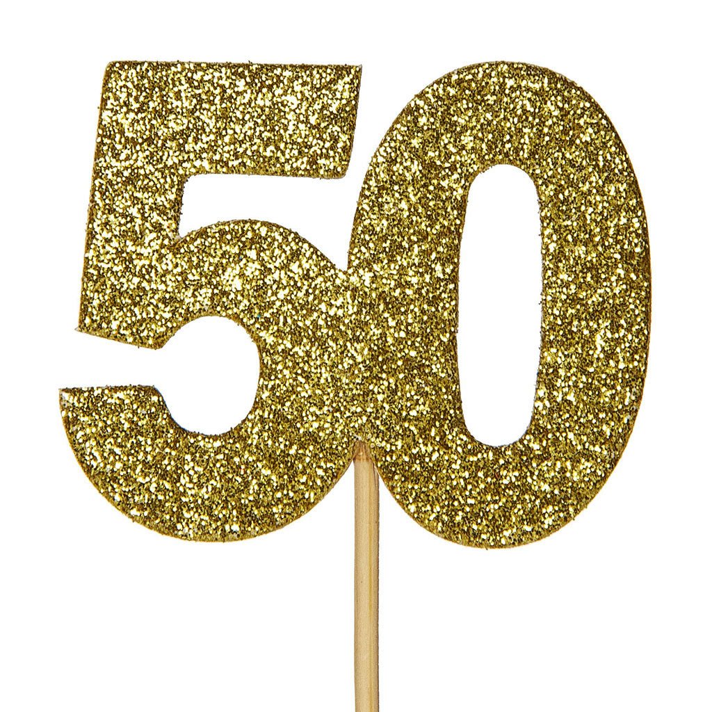 50th Cupcake Toppers - Celebrations