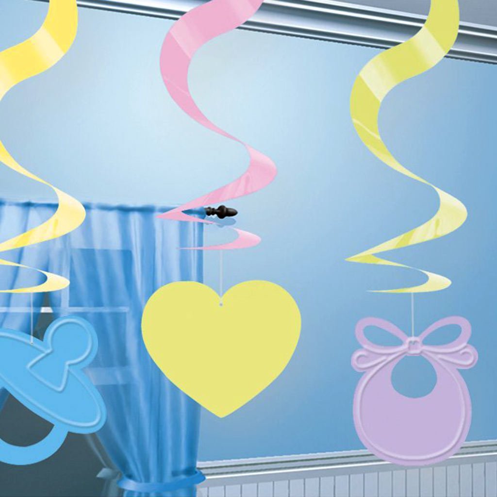 Baby Shower Hanging Swirls - Celebrations
