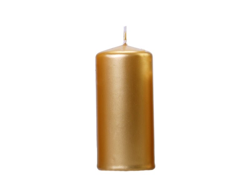 Gold Pillar Candle - Celebrations