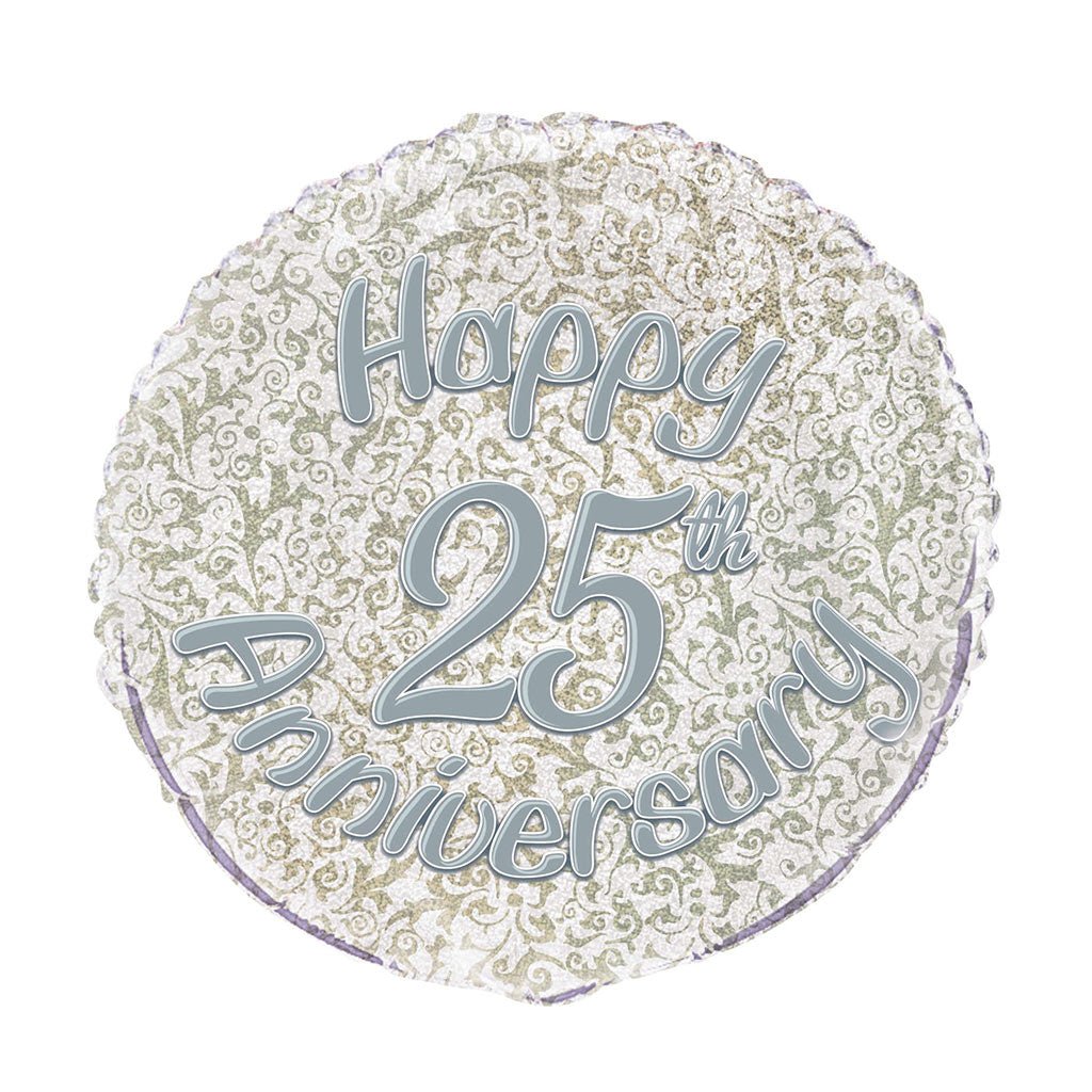 Happy 25th Anniversary Foil Balloon - Celebrations