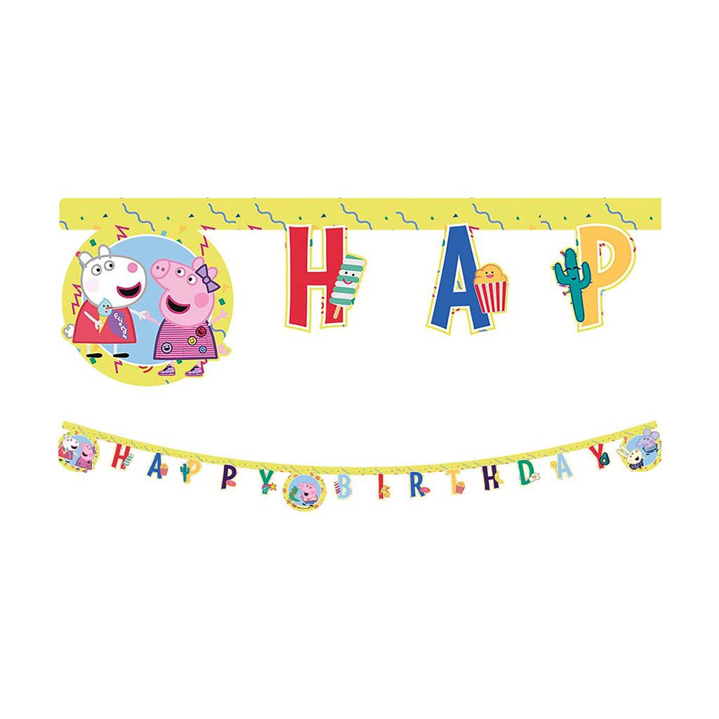 Peppa & Friends Letter Banner - Celebrations